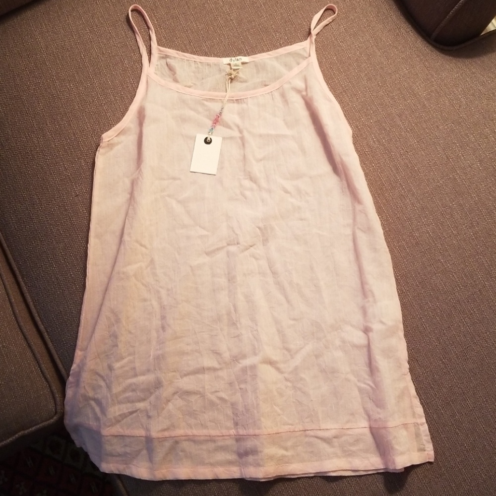 Pink Dylan strappy tank - S, NWT